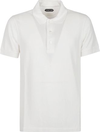 Tom Ford Minimalist Short Sleeve Lyocell Polo Shirt