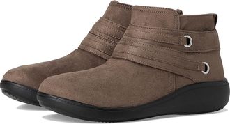 Life Stride Brave Zip Short Boots Womens Boots Mocha : 6.5 M (B), Synthetic