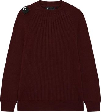 Mastrum Creweck Knit - Heren - Ronde hals truien - Rood - M - Wol - Truien & Vesten