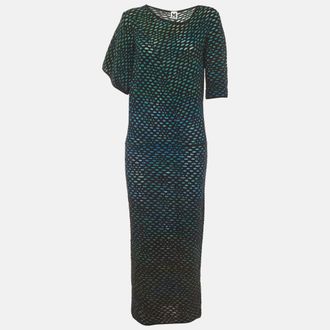 M Missoni Multicolour Dobby Knit Maxi Dress