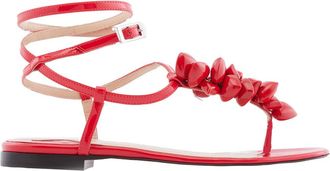 Mach & Mach Puffy Heart Thong Sandals, Brand Size 38 ( US Size 8 )