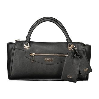 Guess Antonia Small Satchel Bag - Dames - Tassen - Zwart - Maat: ONE Size