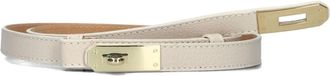 Notre-V Accessoires, Dames, Beige, ONE Size, Leer, Beige Leren Riem
