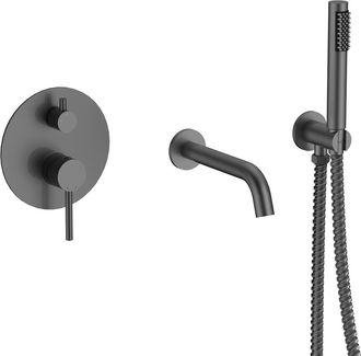 OEM Grifo De Ba&ntilde;era De Grafito Veo, De Pared, Besco