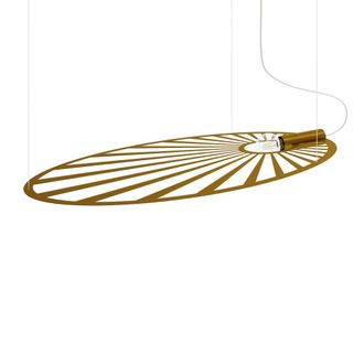 Thoro L&aacute;mpara de techo dorado acero alt. 150 cm