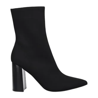 Jeffrey Campbell Botines de tac&oacute;n ancho y punta afilada Siren-24 - Shoes - Mujer - Negro - 39 EU