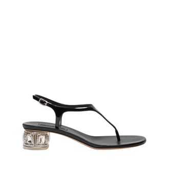 Casadei High Heel Sandals, female, Black, Size: 11 US Belle Epoque Infradito Tacco