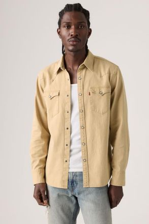 Levi's Barstow Standard Fit Western Shirt - Uomo - 2XL - Beige / Parris Summers Gd