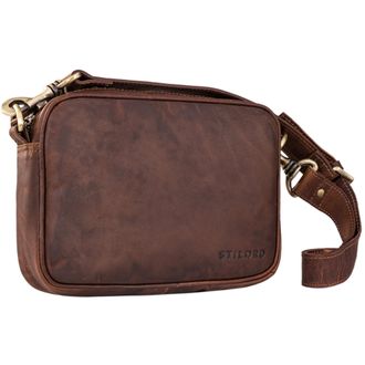 STILORD Tamika Leather Crossbody Bag for Women Vintage Genuine Leather Shoulder Bag with Wide Strap, Medium Womens Handbag and Everyday Small Leather Purse Co