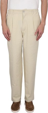 Howlin Relaxed-Fit Textured Cotton Pants