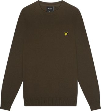 Lyle & Scott Stijlvol Maglia Shirt - Heren - Sweatshirts - Groen - M - Katoen - Hoodies & sweatvesten