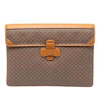 Gucci Pre-owned Clutches, female, Beige, Size: ONE SIZE Pre-owned Business Bag
