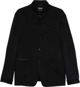 Ermenegildo Zegna Mandarin-collar Patch-pocket Jacket