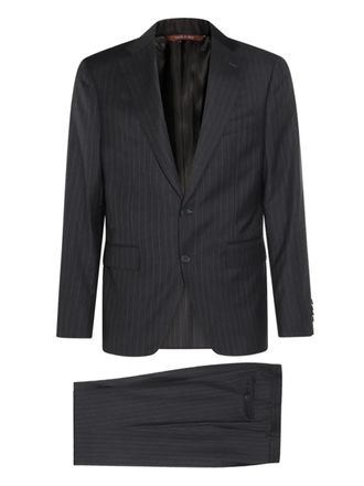 Canali pinstripe wool suit - Blue