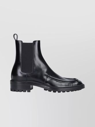 Saint Laurent chunky sole round toe ankle boots