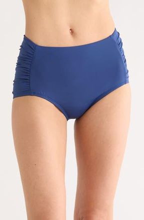 Jantzen Shirred Bikini Bottoms in Pantheon Blue at Nordstrom Rack, Size 14