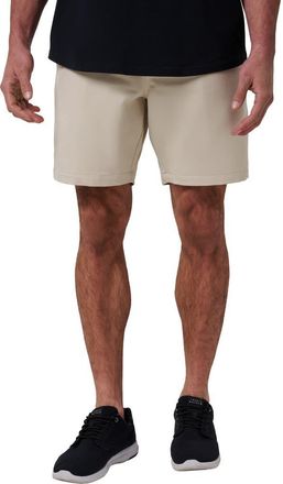 Travis Mathew Stretchknit 8-Inch Shorts in Italian Sand at Nordstrom, Size 38