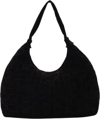 N&uacute;noo Zwarte Su&egrave;de Schoudertas - Dames - Schoudertassen - Zwart - ONE Size - Su&egrave;de - Tassen