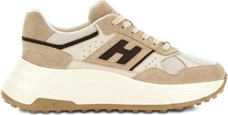 Hogan Brown Lace Up Sneakers