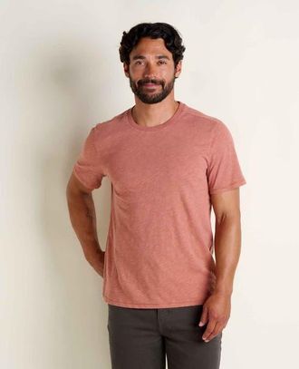 Toad & Co Mens Boundless Jersey Short Sleeve Crew in Copper at Nordstrom, Size Xx-Large
