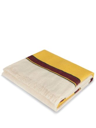 Etro Home Coperta con logo - Toni neutri
