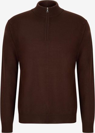 Aur&eacute;lien Pullover aus extrafeiner Merinowolle mit Stehkragen und Zip Cashwool