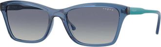 Vogue Eyewear VO5551S 30854L Womens Sunglasses Blue Size 54