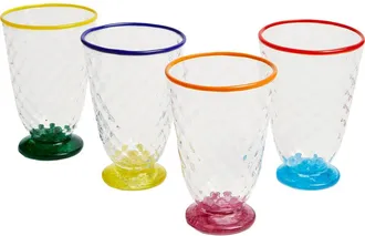 La DoubleJ Quilted Glasses Set Of 4 in Quilted Mixed Colors at Nordstrom