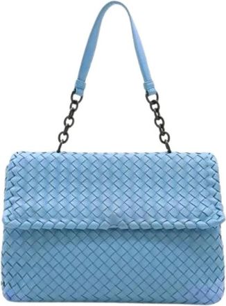 Bottega Veneta Borsa a spalla in pelle Intrecciato Olympia Pre-owned - - Pre-owned - Donna - Blu - ONE SIZE