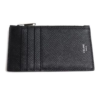 Celine Pre-owned Wallets, male, Black, Size: ONE SIZE Pre-owned Compact Card Holder Calfskin Card Holder