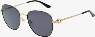 Ferragamo Grey Square Ladies Sunglasses SF210SK 017 58