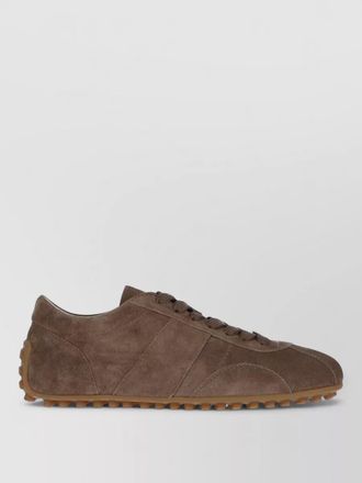 Tod's suede low top sneakers with rubber sole