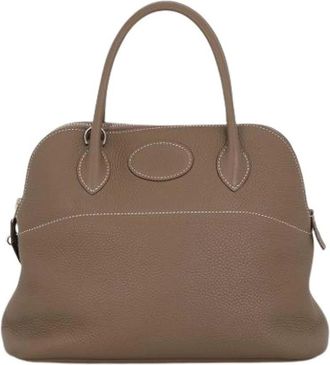 Herm&egrave;s Pre-owned Vintage Handbag - Dames - Vintage Handtas - Bruin - ONE Size - Leer - Vintage