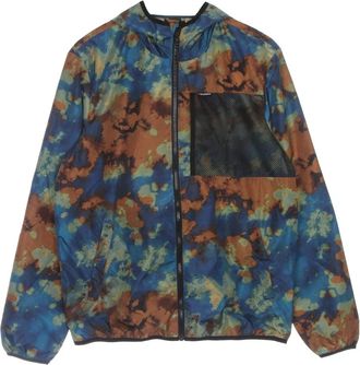 Element Donkere Magma Windbreaker Jas met Capuchon - Heren - Zomerjassen - Veelkleurig - XL - Polyester - Jassen