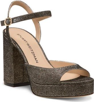 Stuart Weitzman Dayna II Platform Sandal in New Pyrite at Nordstrom, Size 7.5