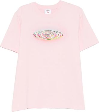 Casablanca T-shirt met grafische print - Roze