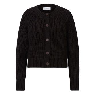 Rich & Royal Cardigan btn Chunky - - Knitwear - Donna - Marrone - S