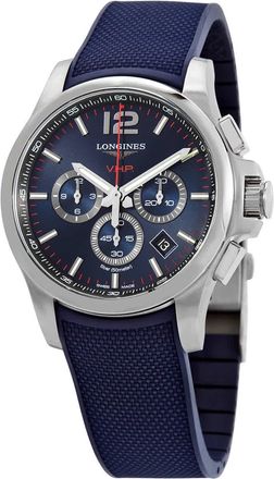Longines Conquest V.H.P. Chronograph Quartz Blue Dial Mens Watch L3.727.4.96.9