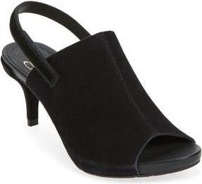 Pedro Garcia Wilmot Leather Peep Toe Sandal in Black at Nordstrom Rack, Size 10Us / 40Eu