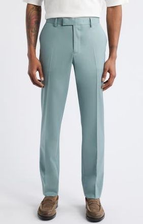 Open Edit Slim Fit Sharkskin Trousers in Blue Arona at Nordstrom Rack, Size 40