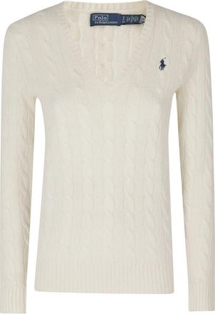Polo Ralph Lauren V-neck Truien - Dames - V-hals truien - Wit - XS - Truien & Vesten