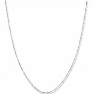 Pompeii3 14k White Gold 0.7-mm Round Cable Chain (18 inches)