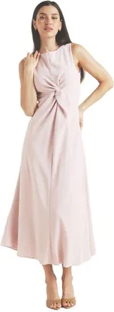 Six Stories Daphne Knot Detail Sleeveless Midi Dress in Lilac at Nordstrom, Size 10