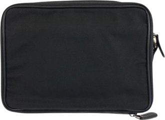 Gucci Pre-owned Nylon Clutch Bag - Dames - Vintage Clutch - Zwart - ONE Size - Nylon - Vintage