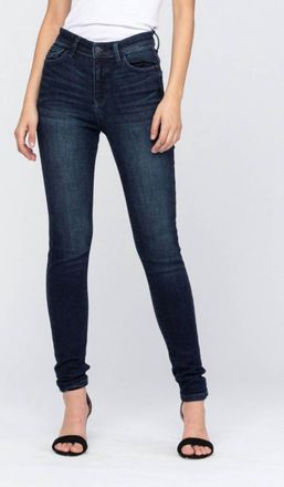 Judy Blue High Rise Skinny Jeans In Dark Denim