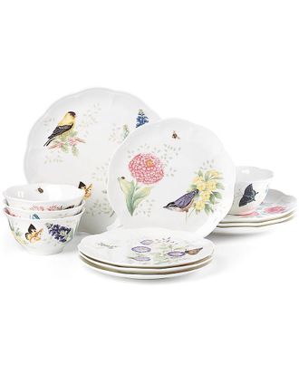 Lenox Butterfly Meadow Flutter 12Pc Dinnerware Set