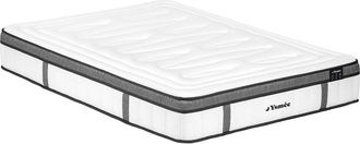 Vente-Unique Colch&oacute;n 160 x 200 cm h&iacute;brido de muelles ensacados con 7 zonas y viscoel&aacute;stica - 30 cm de grosor - OLIANE de YSM&Eacute;E