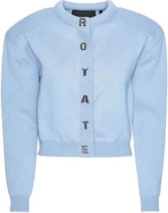 Rotate Cardigan Rotate - Dames - Vesten - Blauw - XS - Katoen - Truien & Vesten