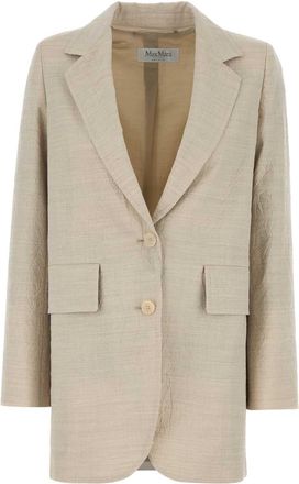 Max Mara Sand Wool Acacia Blazer