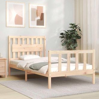 vidaXL Vidaxl - Estructura De Cama Sin Colch&oacute;n Madera Maciza De Pino 100x200 Cm